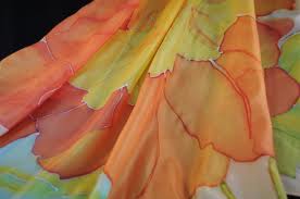 hand painted silk scarves