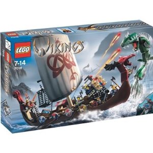lego viking ship versus midgard serpent set 7018