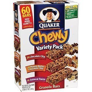 granola bars variety pack - eat healthy on moving day